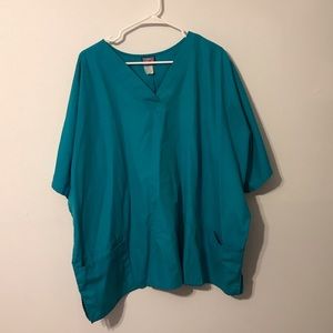 Men’s teal scrub top